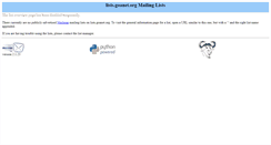 Desktop Screenshot of lists.goanet.org